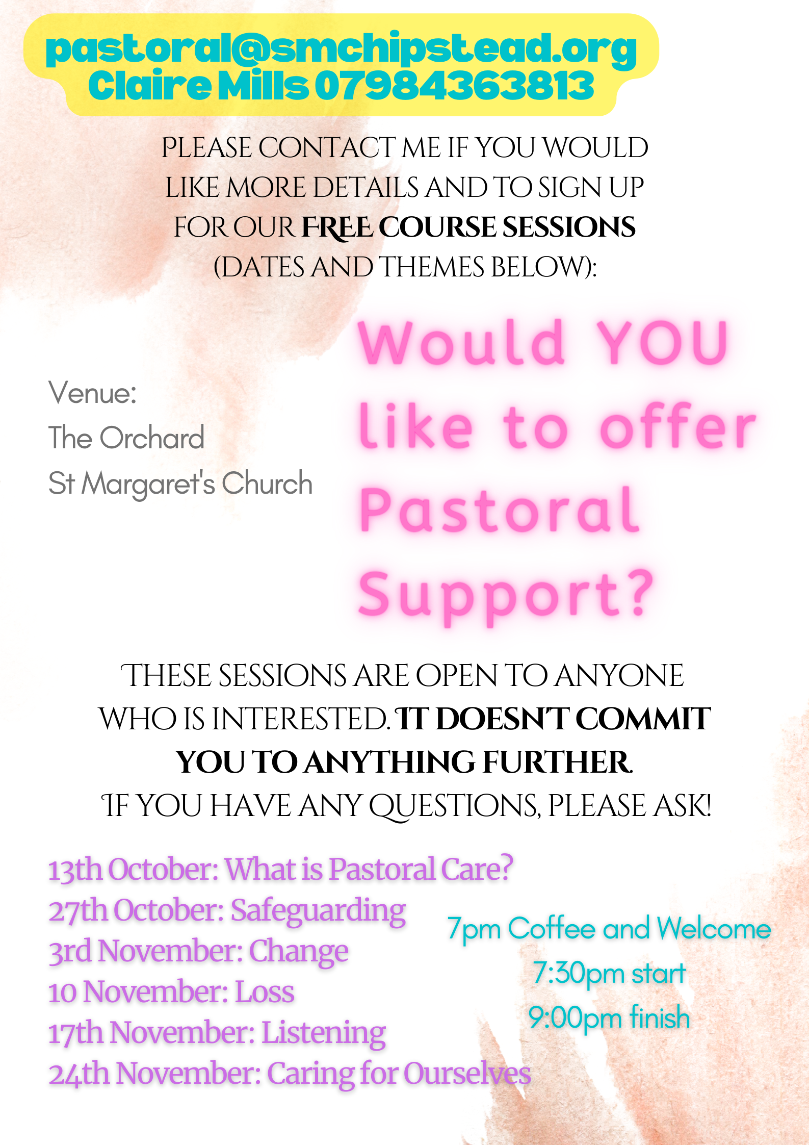 Pastoral Course