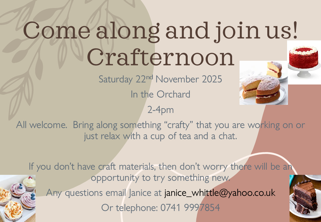 Come along and join us! Crafte