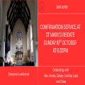 Confirmation Service - Sunday 19th October